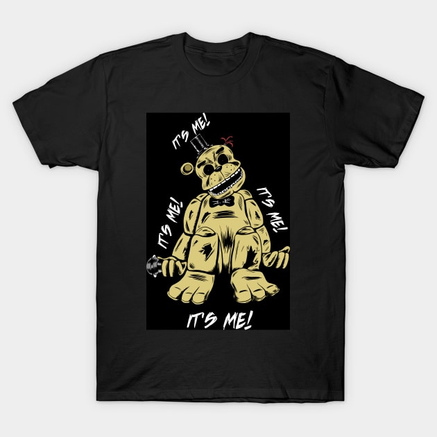 Golden Freddy T-Shirt by Black Snow Comics